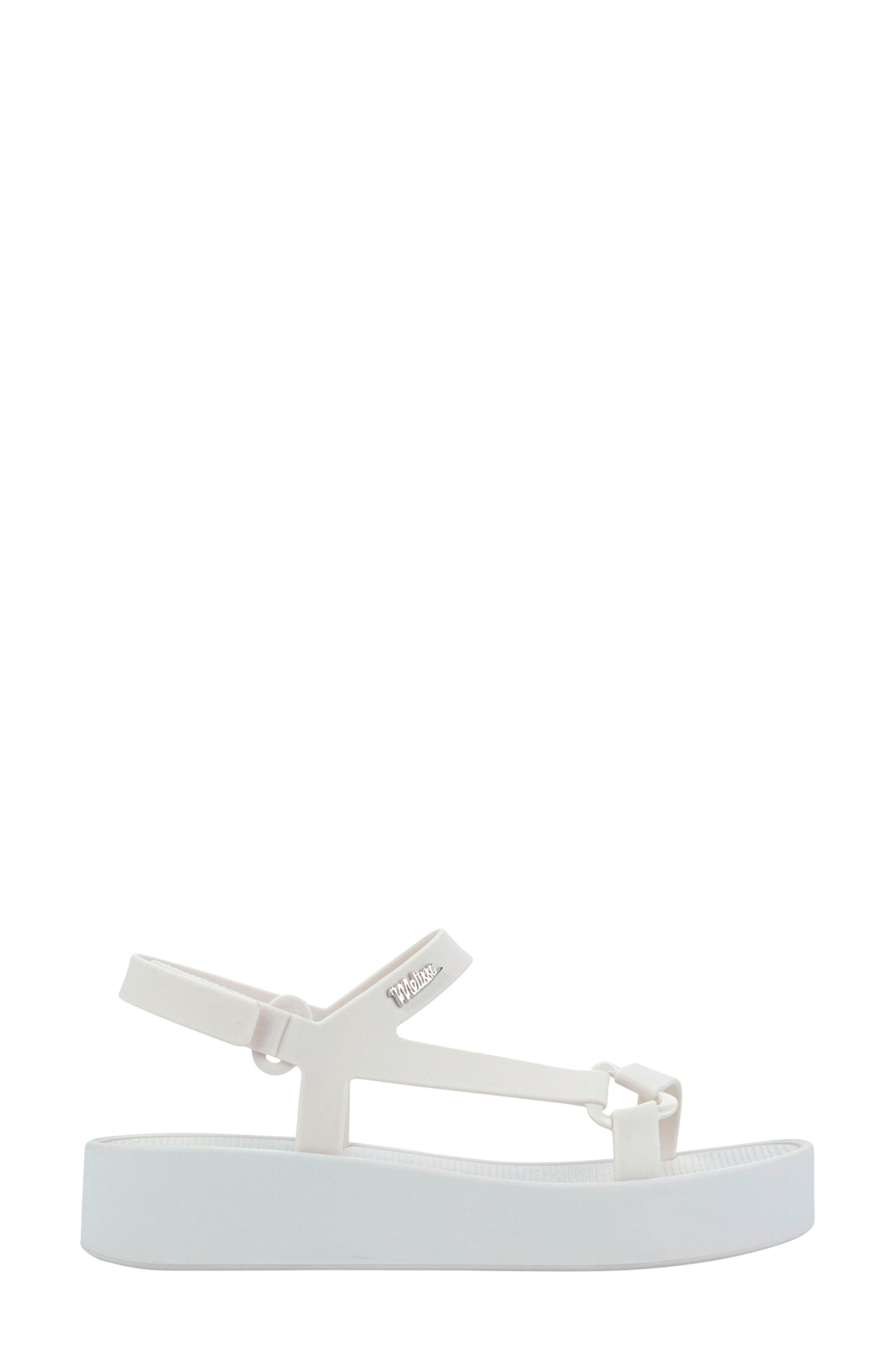Sun Downtown Platform Sandal, Alternate, color, WHITE