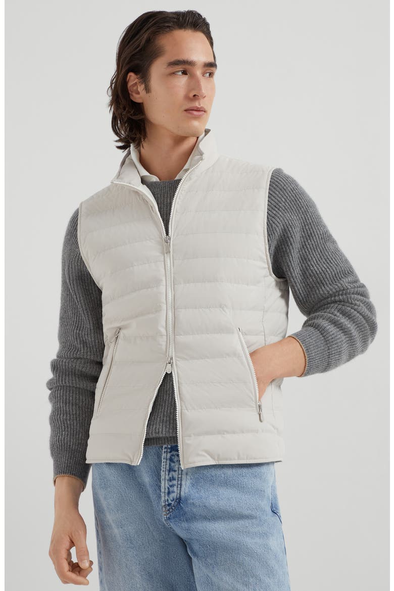 Lightweight down vest, Alternate, color, Ivory