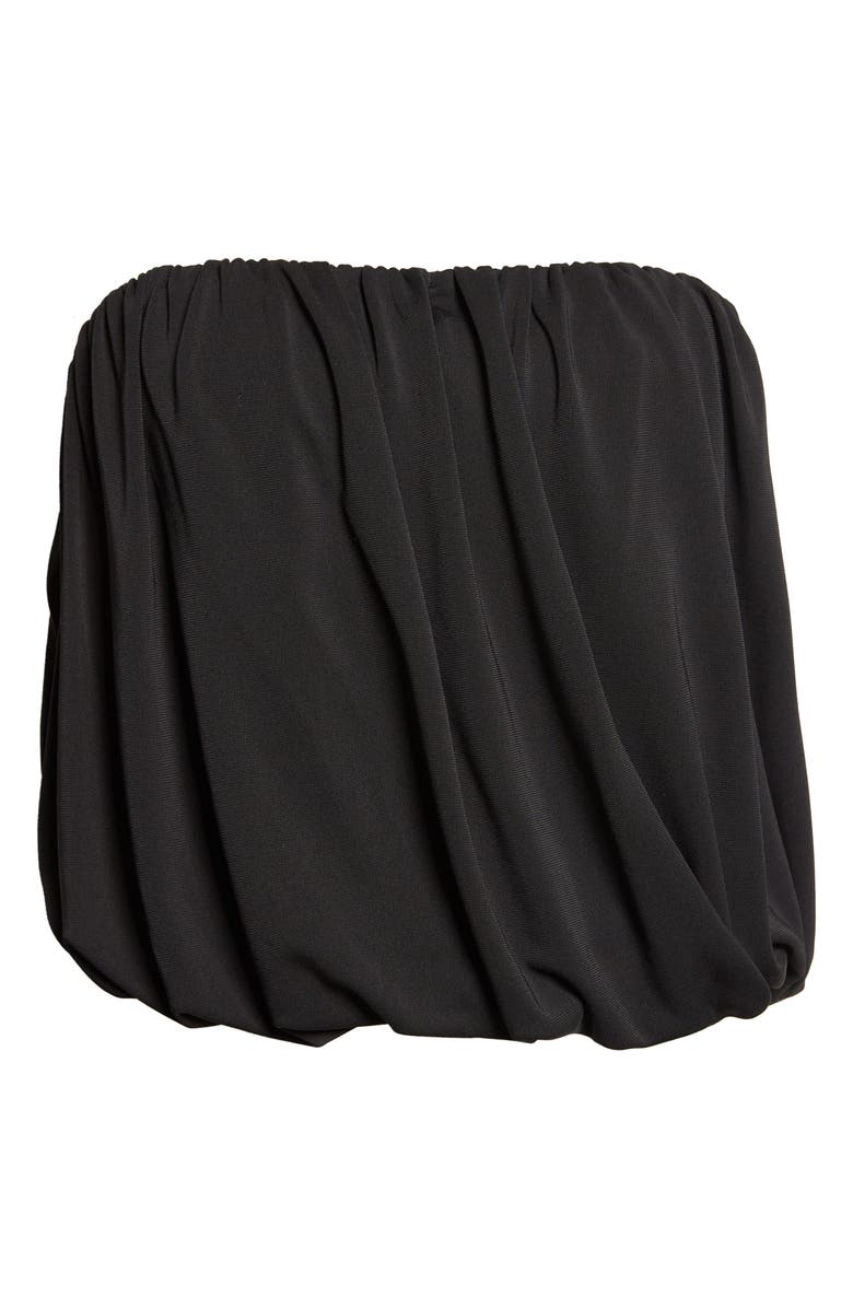 Cinq à Sept Calden Strapless Bubble Hem Top, Alternate, color, Black