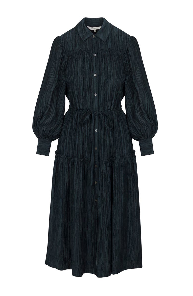 Rebecca Taylor Olivia Shirt Dress, Alternate, color, Graphite