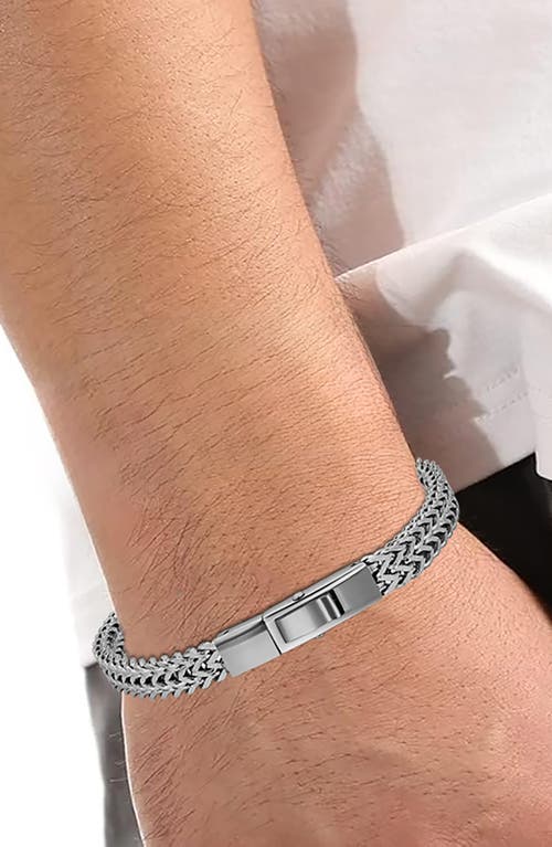 Geoffrey Beene Franco Chain Bracelet In Silver