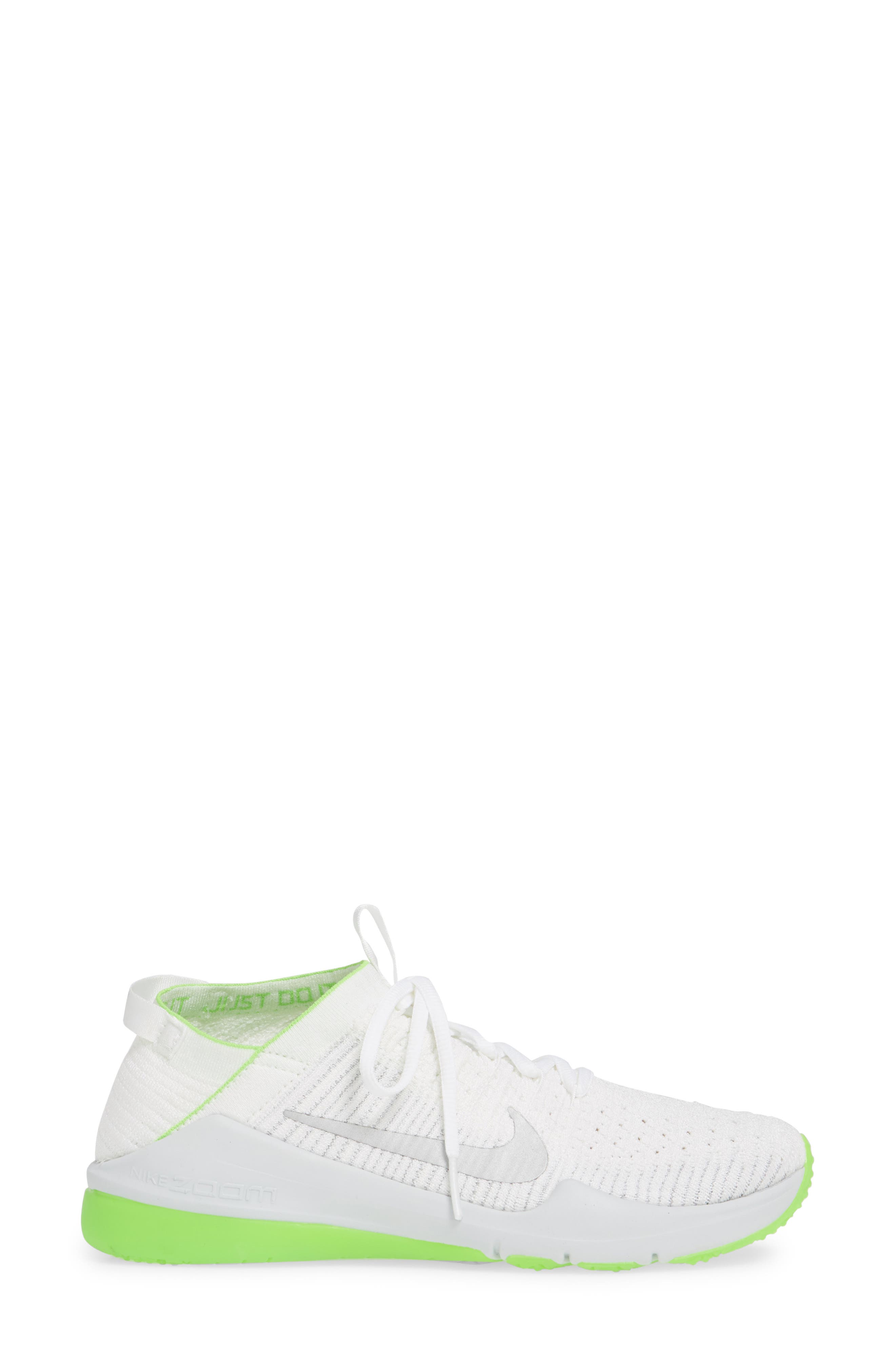 Zoom Air Fearless Flyknit 2 AMP Training Shoe, Alternate, color, WHITE/ METALLIC SILVER