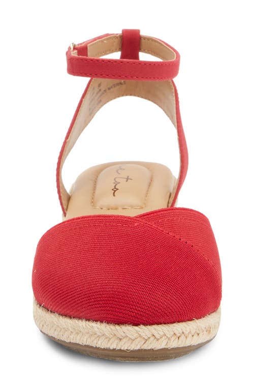 Me Too Niya Espadrille Wedge Sandal In Red