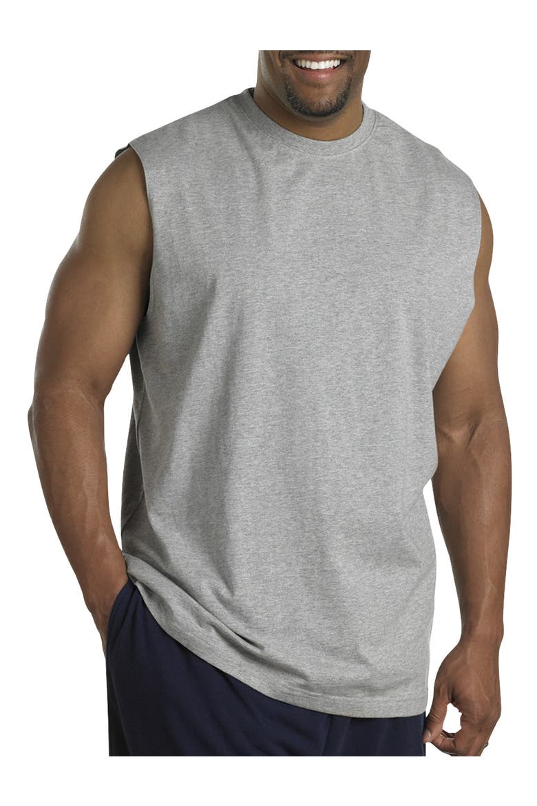 Moisture-Wicking Muscle T-Shirt, Main, color, GREY HTHR