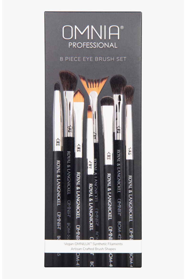 Professional Eye 8pc Makeup Brush Set, Alternate, color, Black