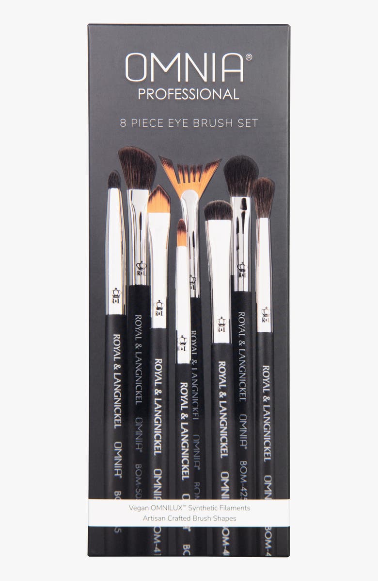 OMNIA Brush Eye 8pc Makeup Brush Set, Alternate, color, Black