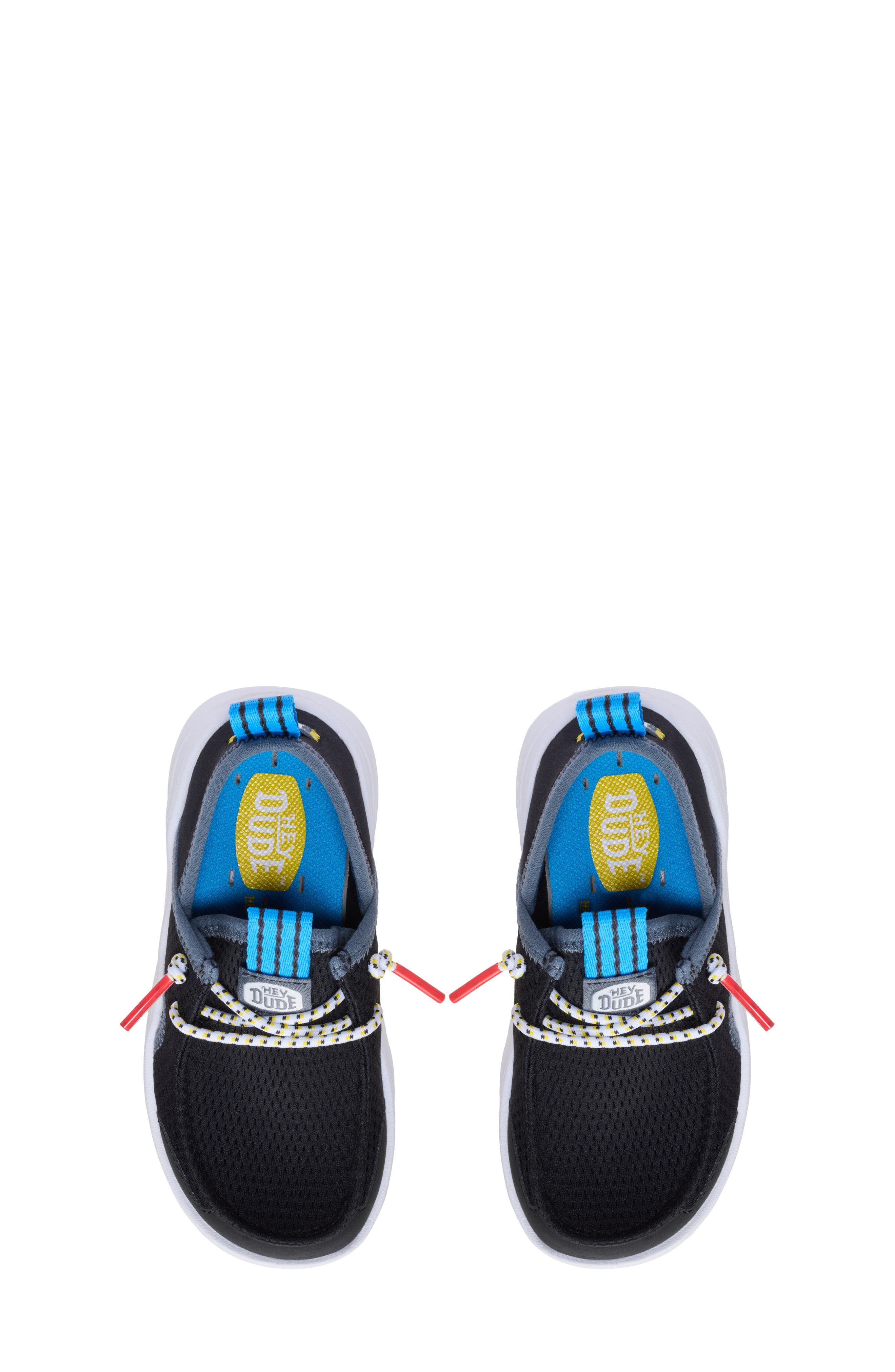 Hey Dude Kids' Wally Hey2O Wander Mesh Slip-On, Alternate, color, Black