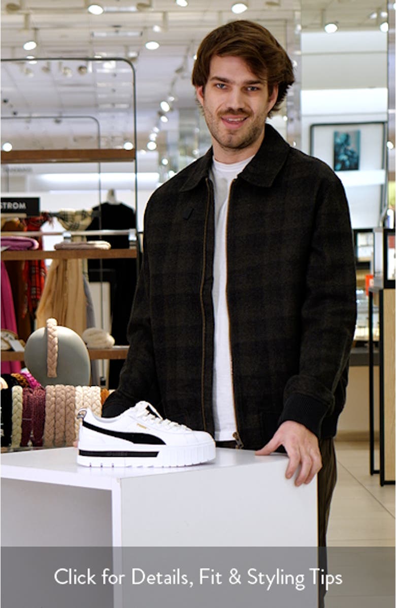 Mayze Leather Platform Sneaker, sales video thumbnail