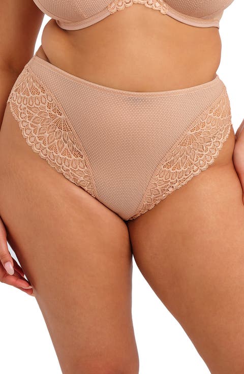 Tiernie Lace Trim Mesh Briefs