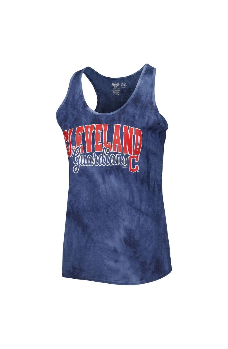 CONCEPTS SPORT Women's Concepts Sport Navy Cleveland Guardians Billboard Racerback Tank & Shorts Sleep Set, Alternate, color, Navy