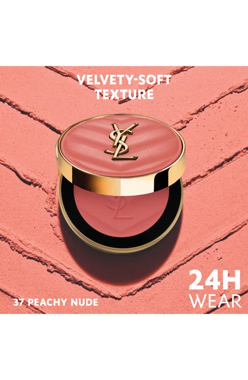 Saint Laurent Yves  Make Me Blush Bold Blurring Powder Blush In 37 Peachy Nude