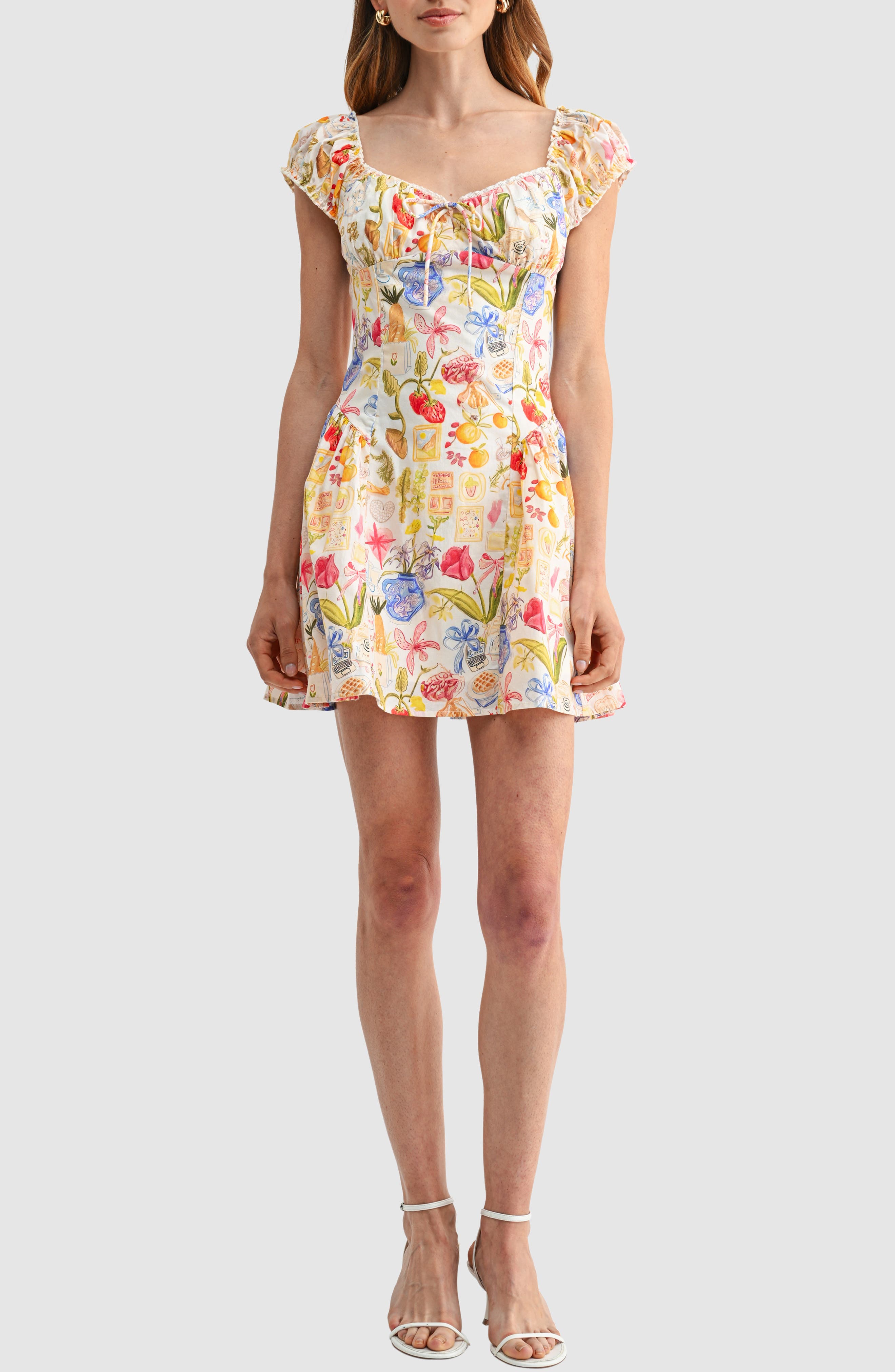 Sweetheart Fit and Flare Minidress