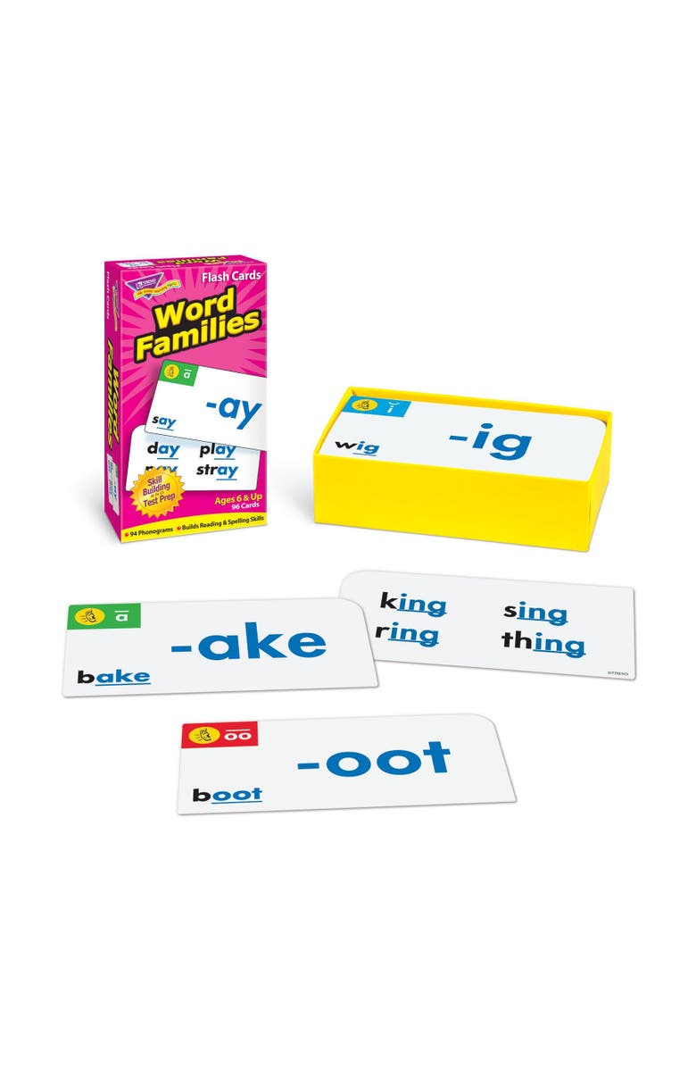 TREND Enterprises Word Families Skill Drill Flash Cards, Alternate, color, Multicolored