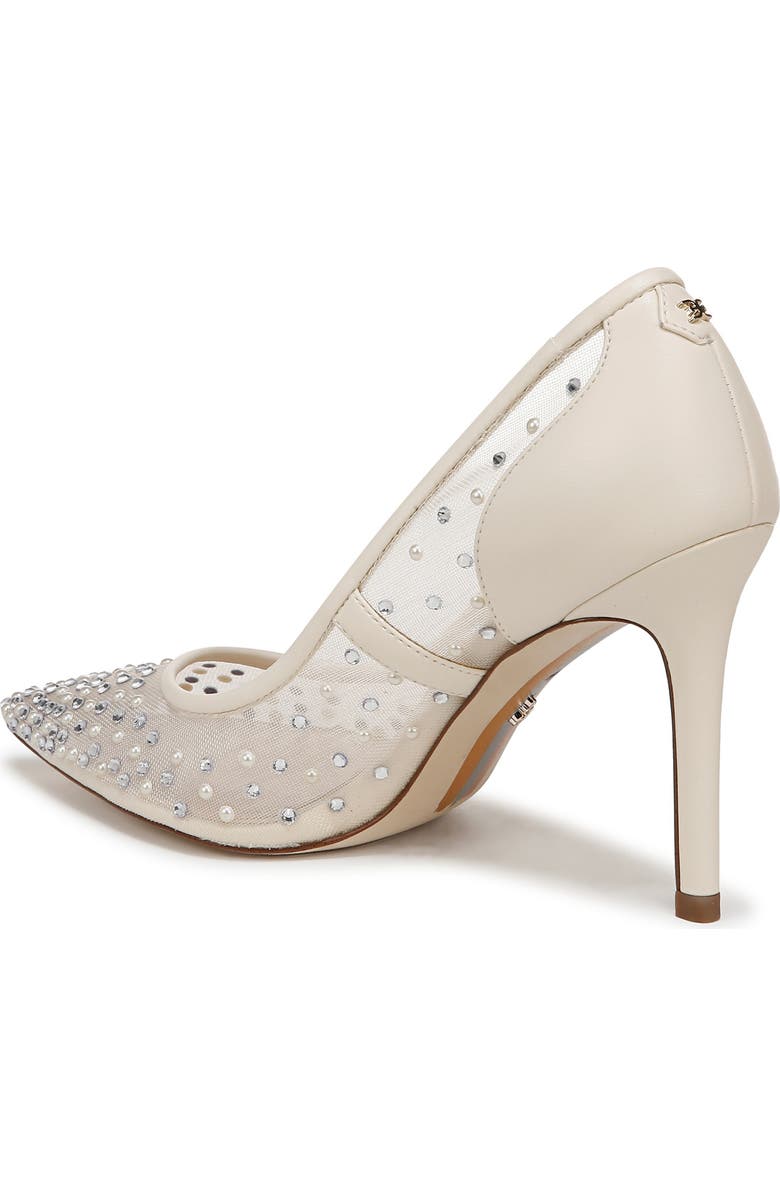 Sam Edelman Hazel Mesh Pointed Toe Pump, Alternate, color, Modern Ivory
