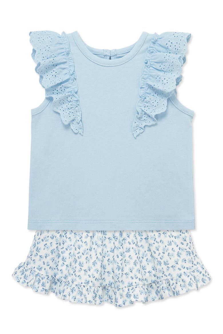 Ditsy Top & Skort Set, Alternate, color, FLORAL