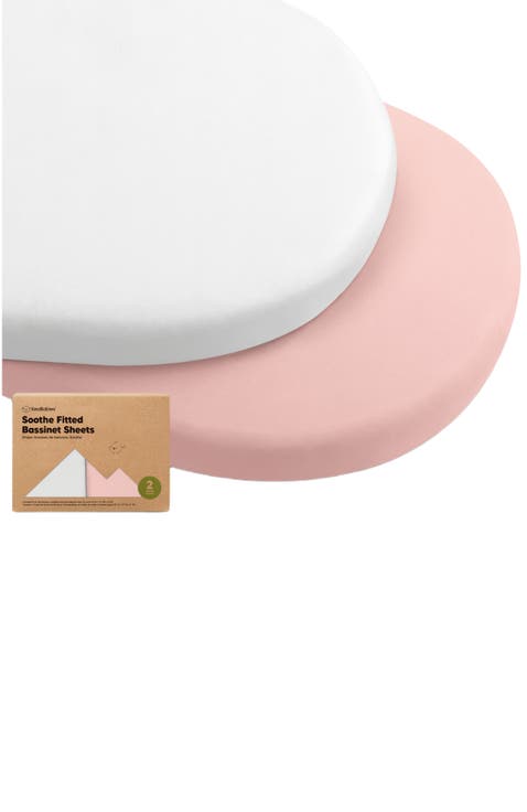 2-Pack Soothe Fitted Bassinet Sheets