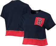 REFRIED APPAREL Women's Refried Apparel Navy Boston Red Sox Cropped T-Shirt