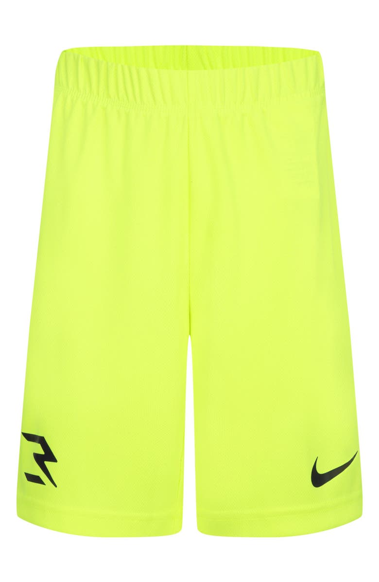 3 Brand Kids' Three x Three Dri-FIT Tee & Shorts Set, Alternate, color, Black