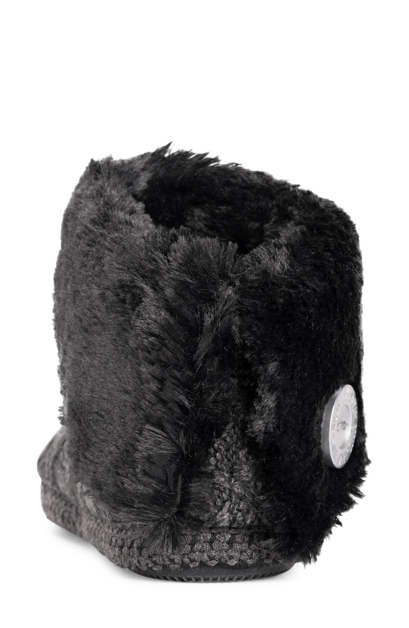 MUK LUKS Melinda Faux Fur Indoor/Outdoor Slipper Bootie, Alternate, color, 