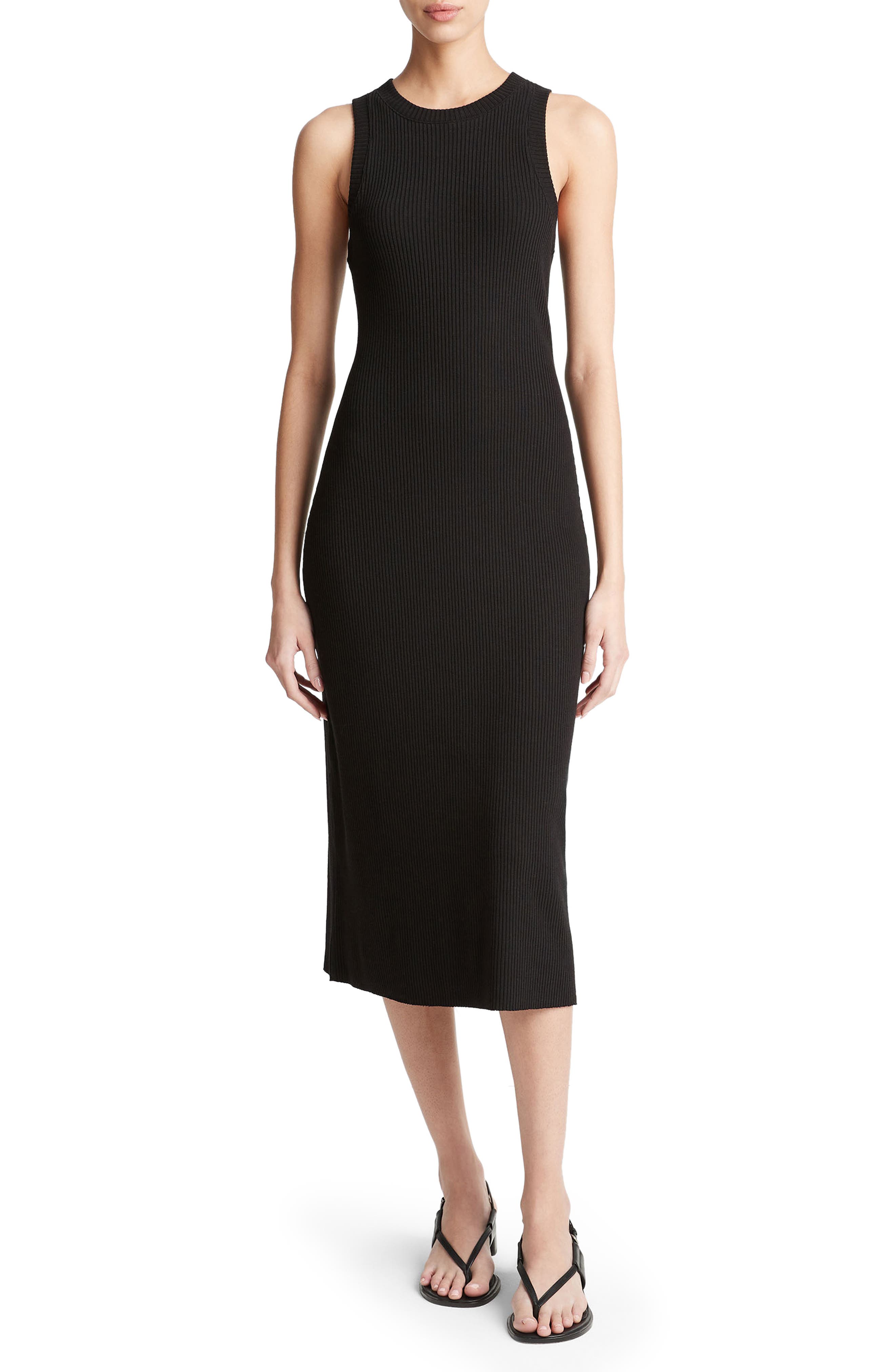 Vince Rib Tank Midi Dress