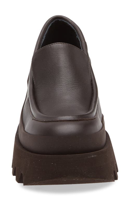 Paloma Barceló Paloma Barcelo Teseo Iris Saw Edge Platform Loafer In Moka