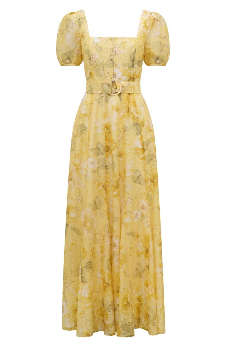Ever New Marigold Belted Maxi Dress, Alternate, color, 