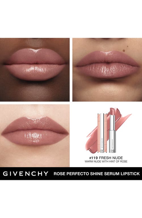 Givenchy Rose Perfecto Shine Serum Lip Oil Stick In N119