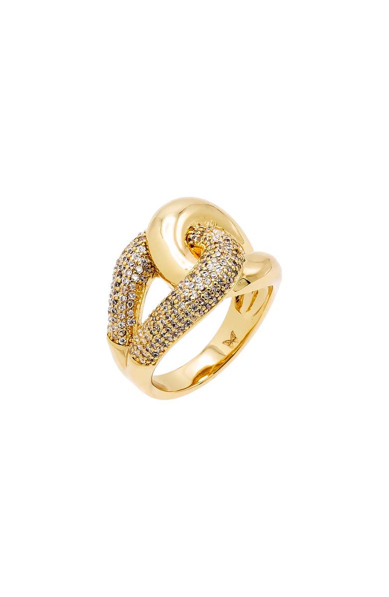 BY ADINA EDEN Solid/Pave Intertwined Ring, Main, color, 