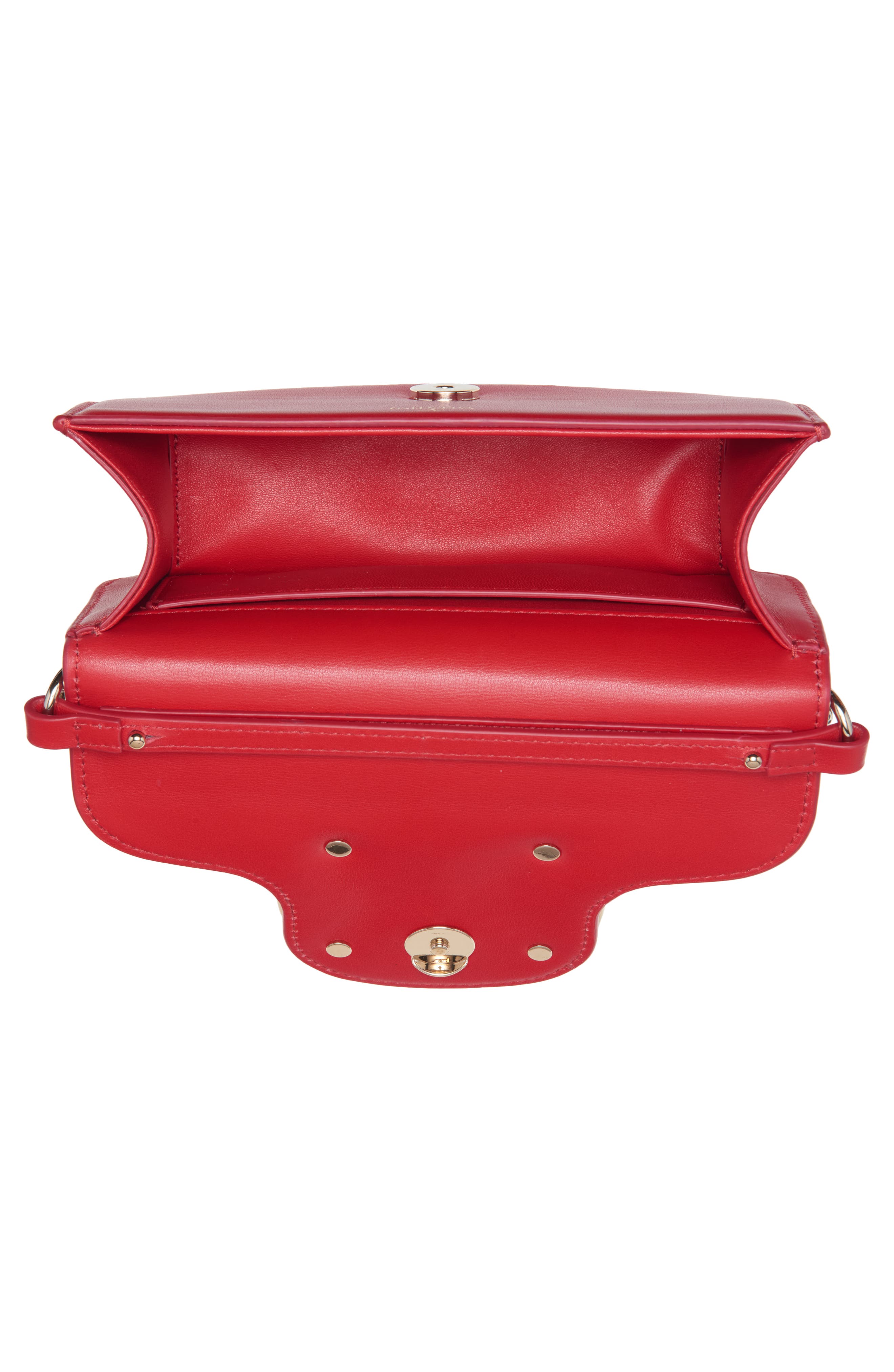 Valentino Garavani Small Locò Leather Shoulder Bag, Alternate, color, 