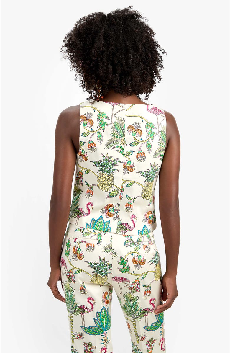 Trina Turk Venya Flamingo Fizz Voile Structured Woven Top, Alternate, color, Flamingo Fizz Voile