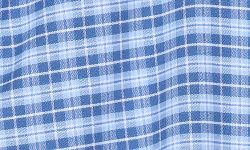 Brooks Brothers Regular Fit Plaid Stretch Button-down Dress Shirt In Navy