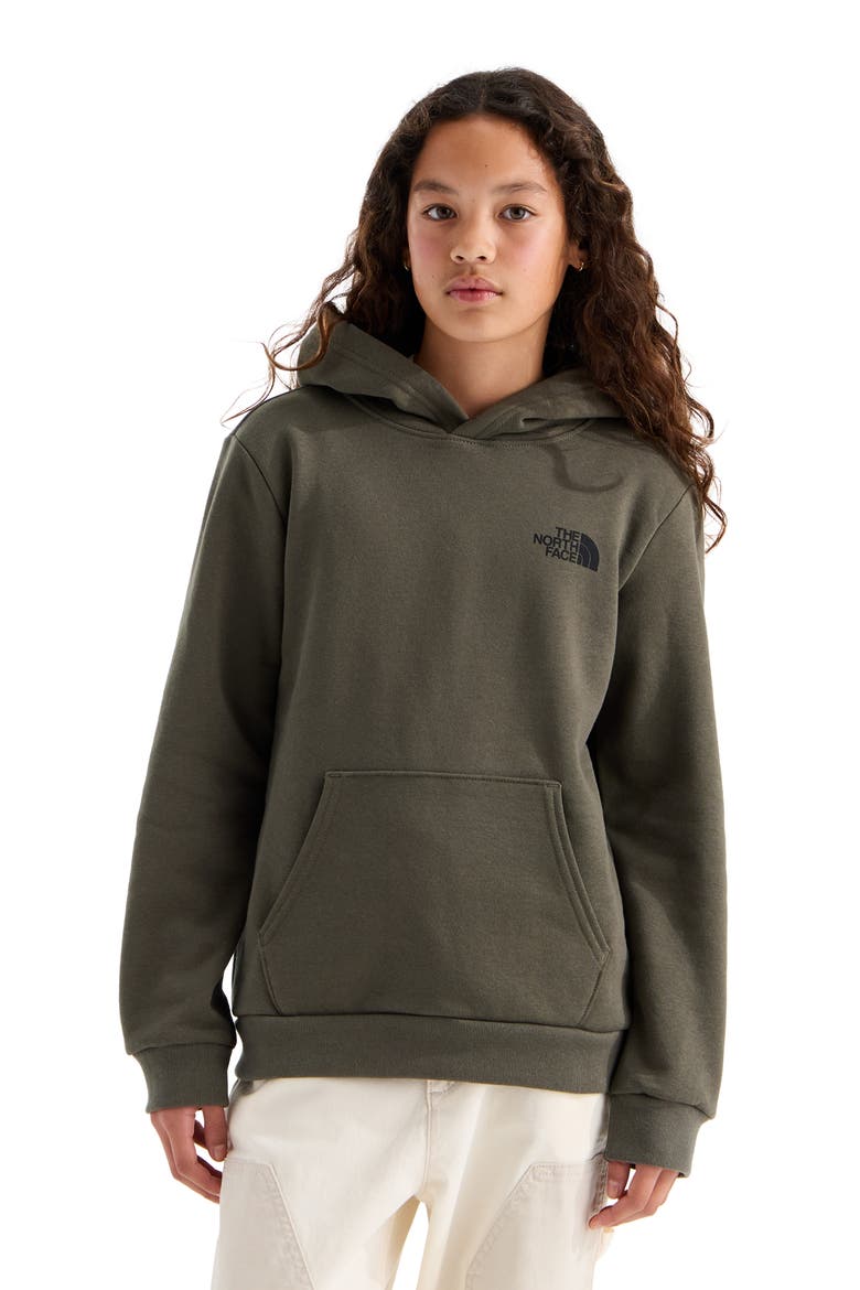 Kids' Evolution Print Box NSE Hoodie, Alternate, color, NEW TAUPE GREEN/ YOSEMITE OAK