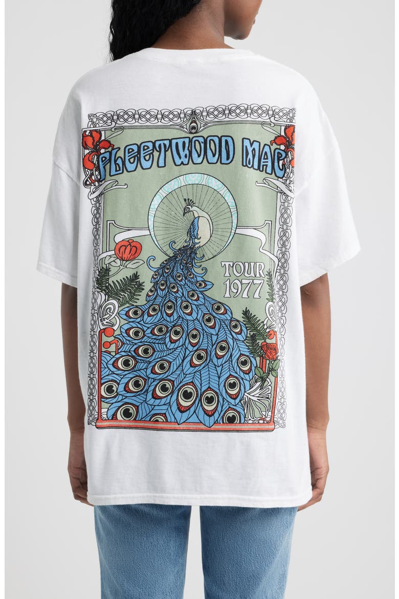 Fleetwood Mac Oversize Tour Graphic T-Shirt, Alternate, color, WHITE