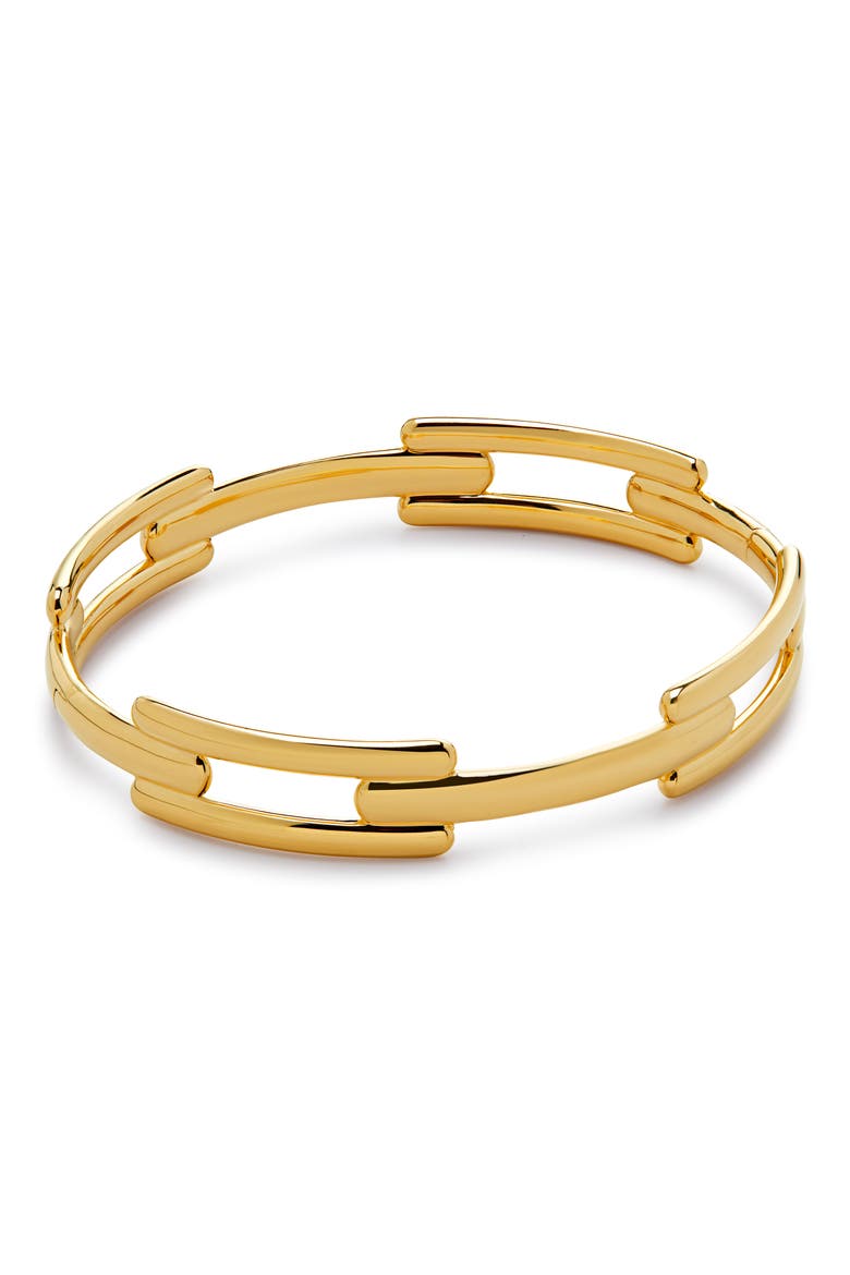 Signature Link Bangle, Main, color, 18CT GOLD VERMEIL