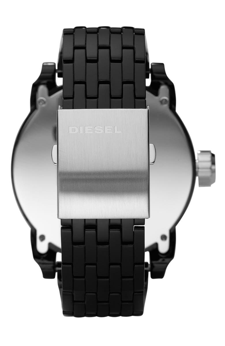 DIESEL<sup>®</sup> 'Franchise' Oversized Round Bracelet Watch, 59mm x 67mm, Alternate, color, 