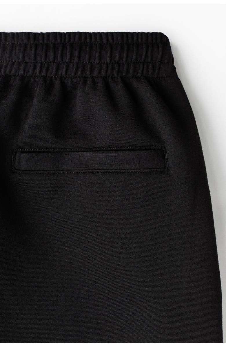 H&M Relaxed Fit Interlock Shorts, Alternate, color, Black