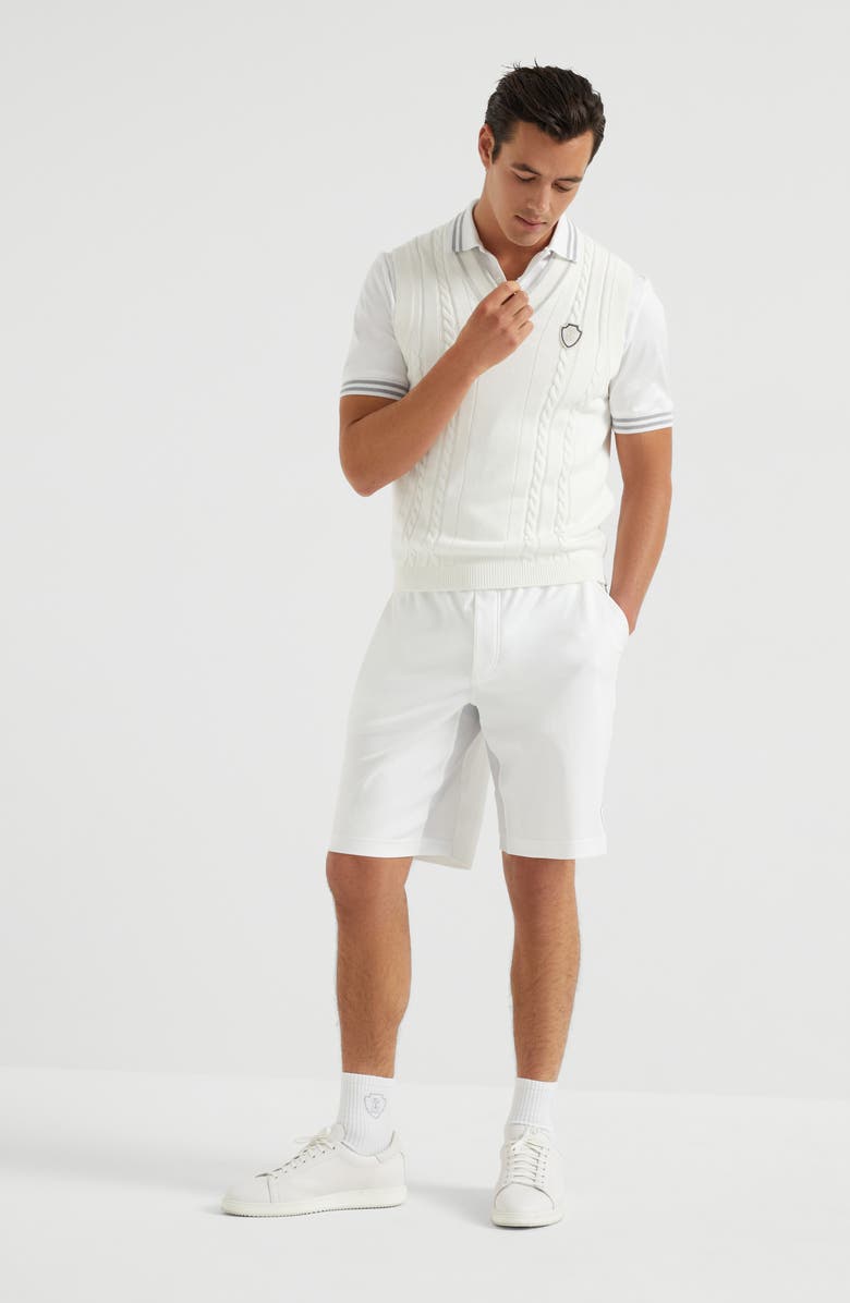 Brunello Cucinelli Interlock Bermuda shorts, Alternate, color, 