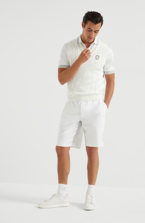 BRUNELLO CUCINELLI BRUNELLO CUCINELLI INTERLOCK BERMUDA SHORTS