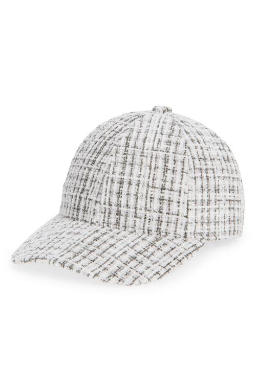 Nordstrom Tweed Baseball Cap In Gray