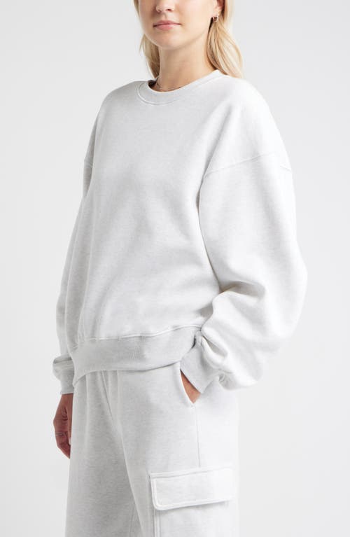 Bp. Relaxed Cotton Blend Sweatshirt In White