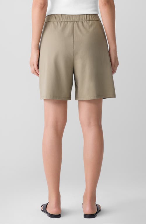 Eileen Fisher Stretch Organic Cotton Drawstring Shorts