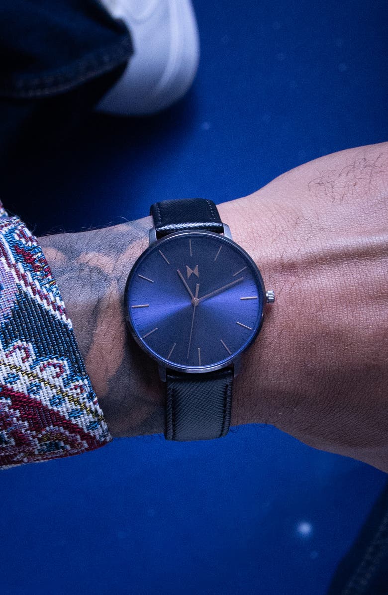 MVMT Legacy Leather Strap Watch, 42mm, Alternate, color, 