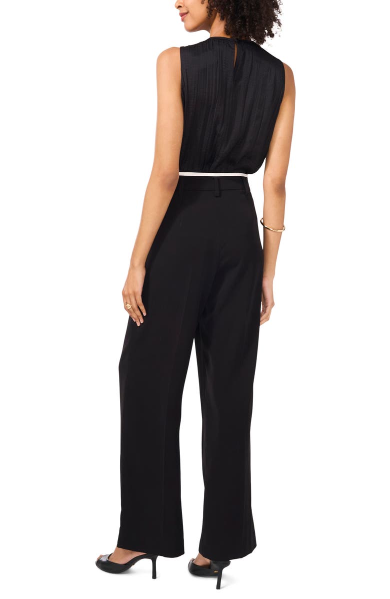 Vince Camuto Contrast Detail Wide Leg Pants, Alternate, color, 