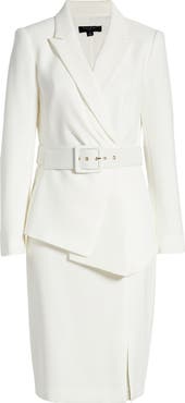 Tahari ASL Nested Belted Jacket and Skirt
