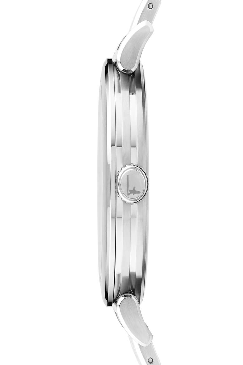 Salvatore Ferragamo Feroni Bracelet Watch, 40mm, Alternate, color, SILVER/ BLUE/ SILVER