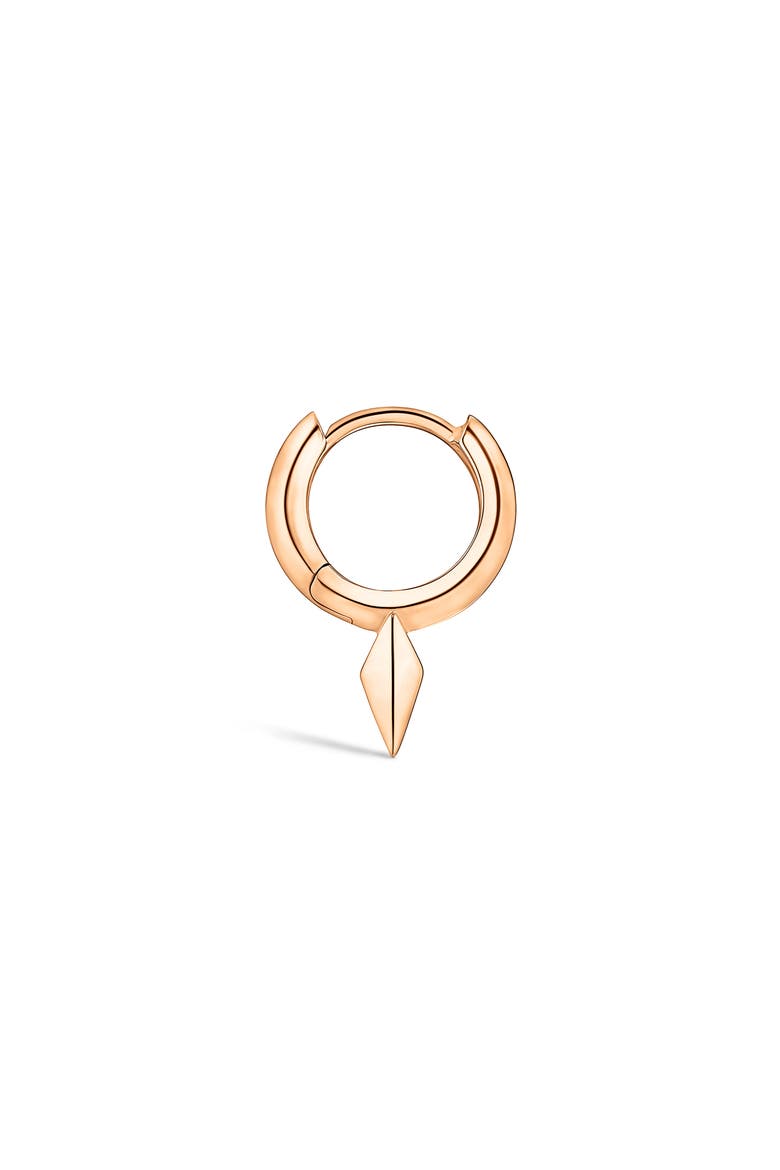 Faceted Single Long Spike Hoop Earring, Alternate, color, ROSE GOLD