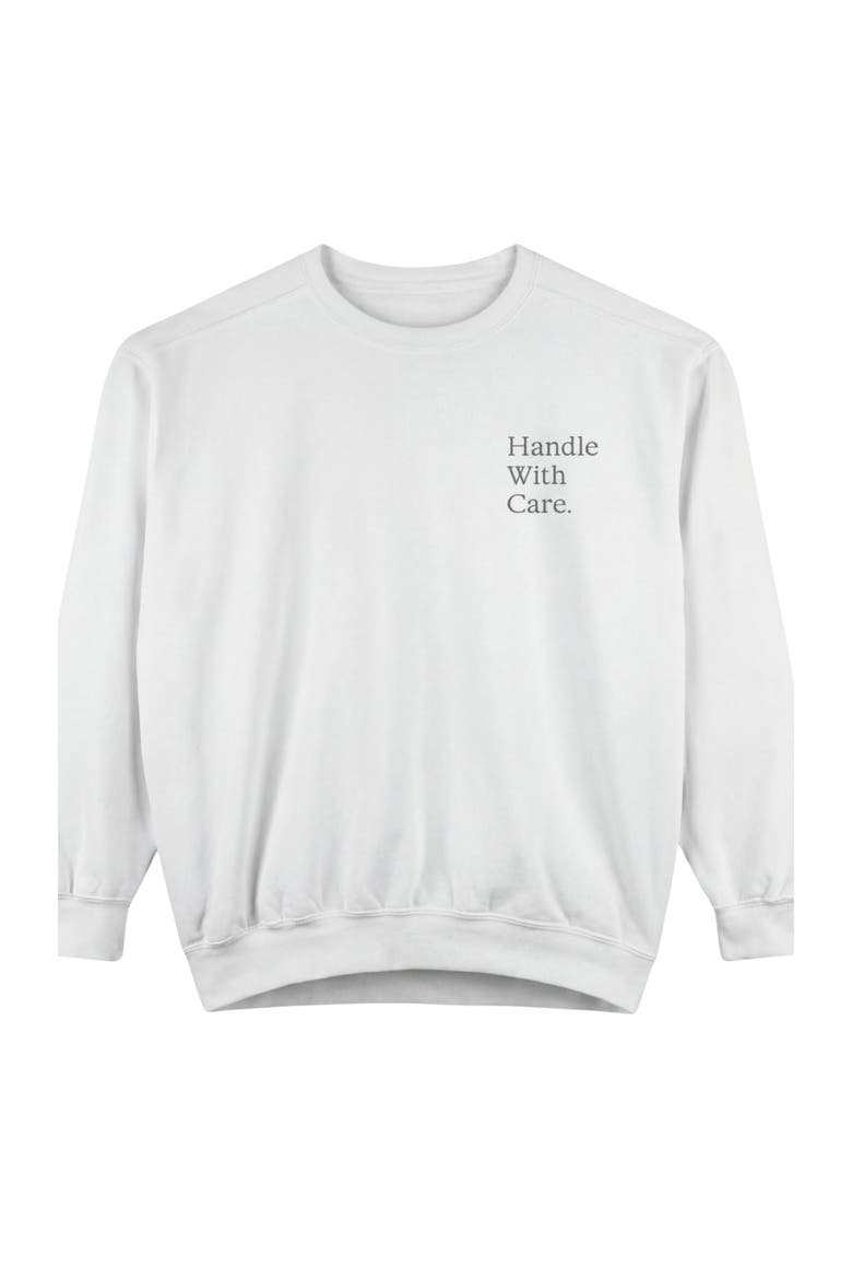 Handle With Care Sweatshirt, Alternate, color, White