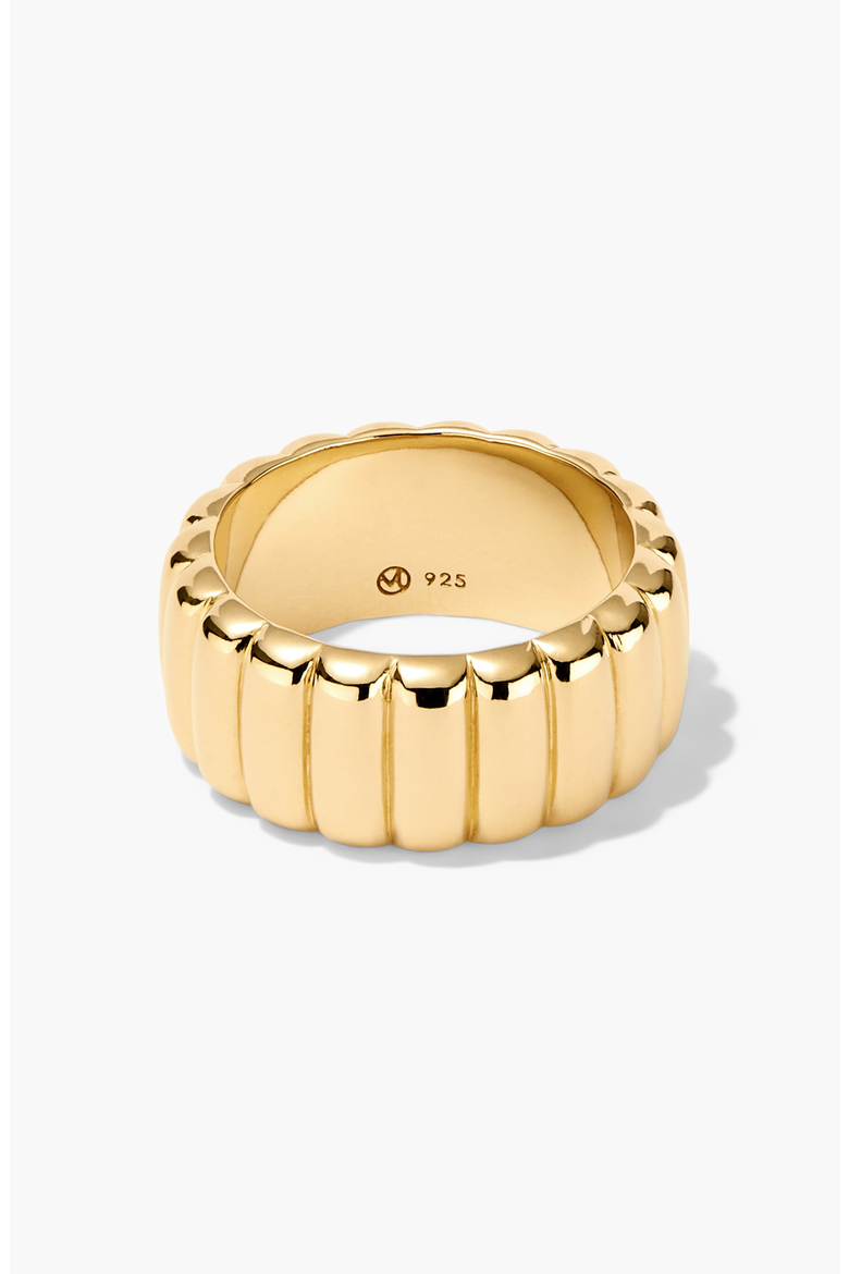 Bold Futed Ring, Alternate, color, Gold Vermeil