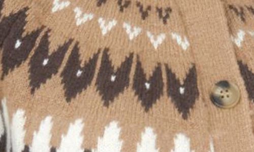 Blu Pepper Fair Isle Cardigan In Multi