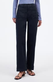 Madewell The Emmett Patch Pocket Wide Leg Pants
